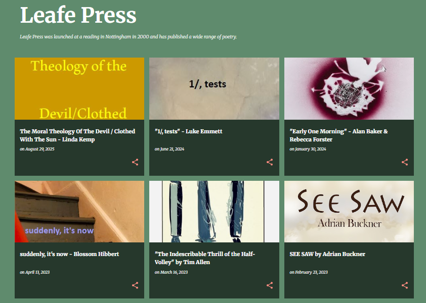 LEAFE PRESS: Alan Baker your guide.